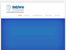 Tablet Screenshot of bodyformorthopedic.com